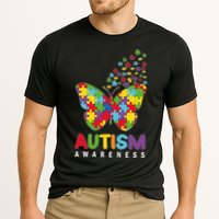 Autism Awareness Butterfly Puzzle Pieces Performance Shirt