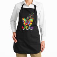 Autism Awareness Butterfly Puzzle Pieces Apron
