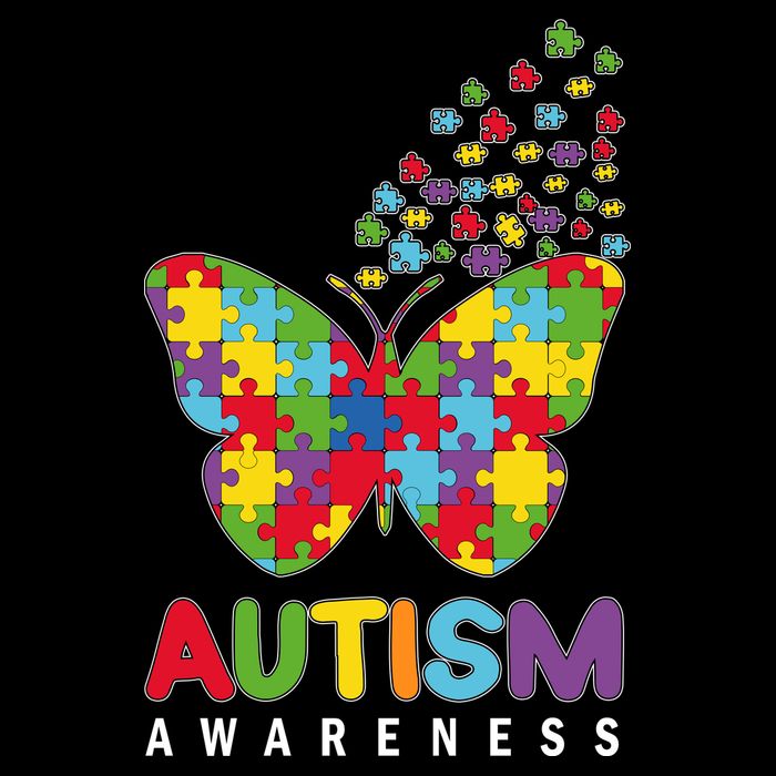 Autism Awareness Butterfly Puzzle Pieces Impact Tech Backpack