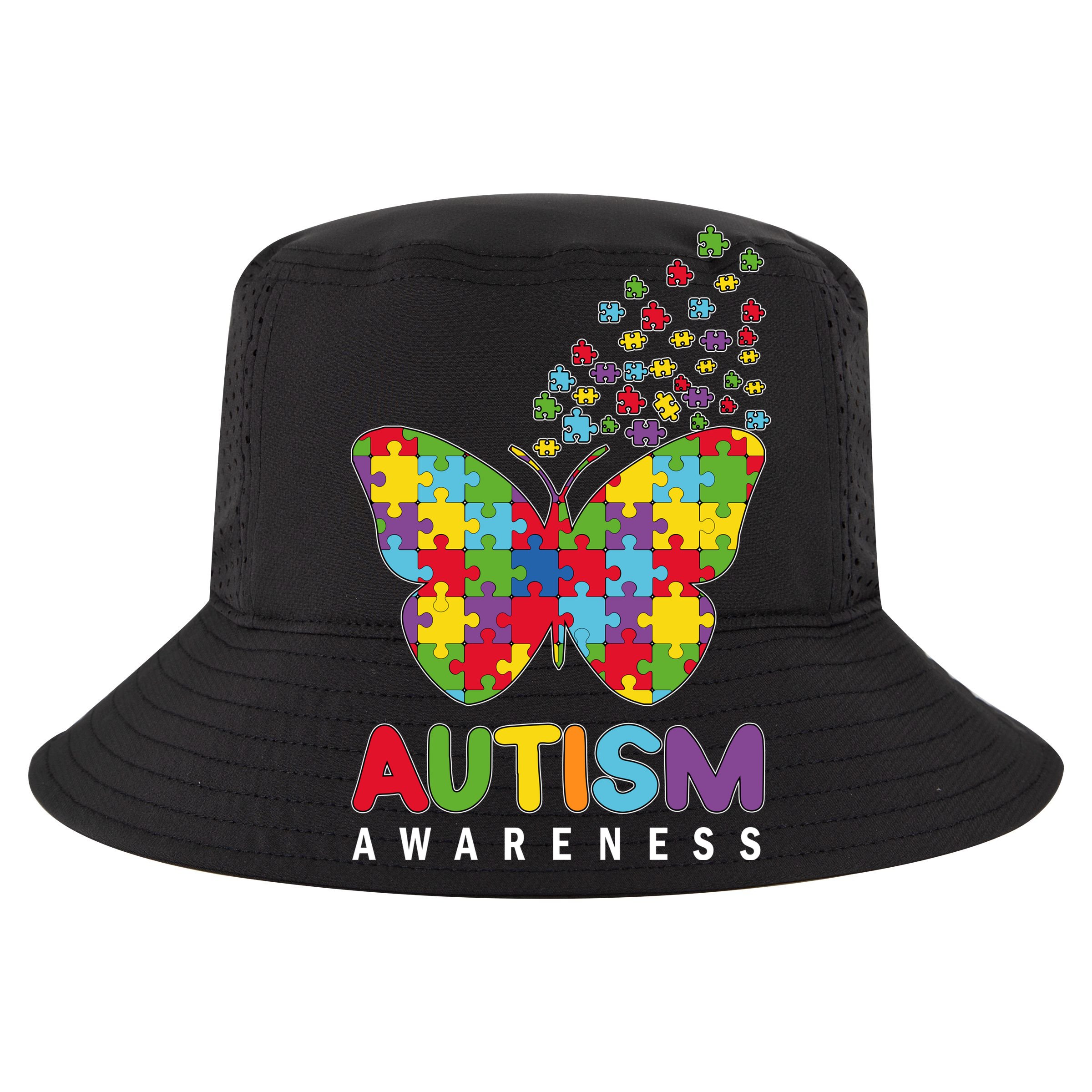 Autism Awareness Butterfly Puzzle Pieces Golf Towel