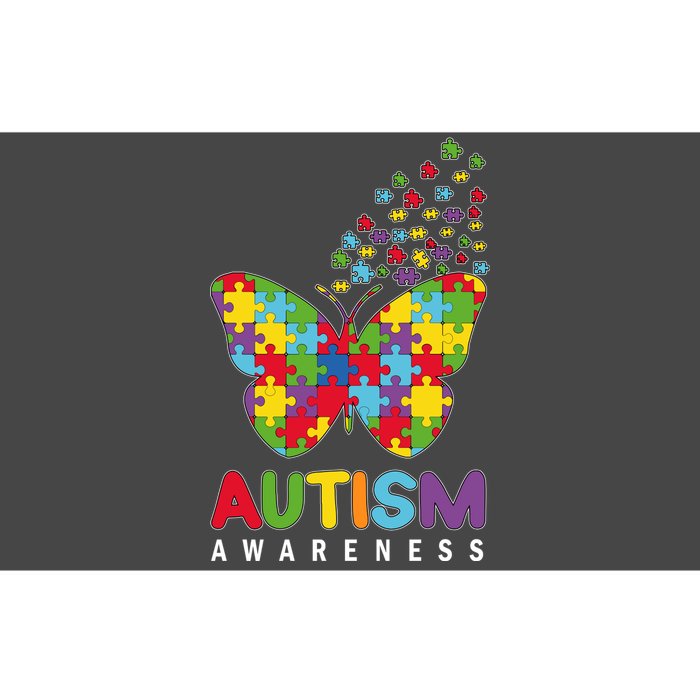 Autism Awareness Butterfly Puzzle Pieces Bumper Sticker