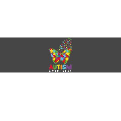 Autism Awareness Butterfly Puzzle Pieces Bumper Sticker