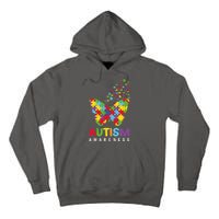 Autism Awareness Butterfly Puzzle Pieces Tall Hoodie