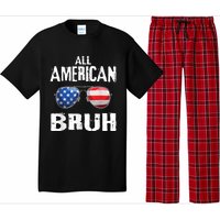 All American Bruh 4th Of July Patriotic Teens Pajama Set