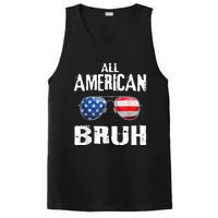 All American Bruh 4th Of July Patriotic Teens PosiCharge Competitor Tank