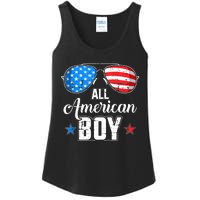 All American Boy Us Flag Sunglasses For Matching 4th Of July Ladies Essential Tank