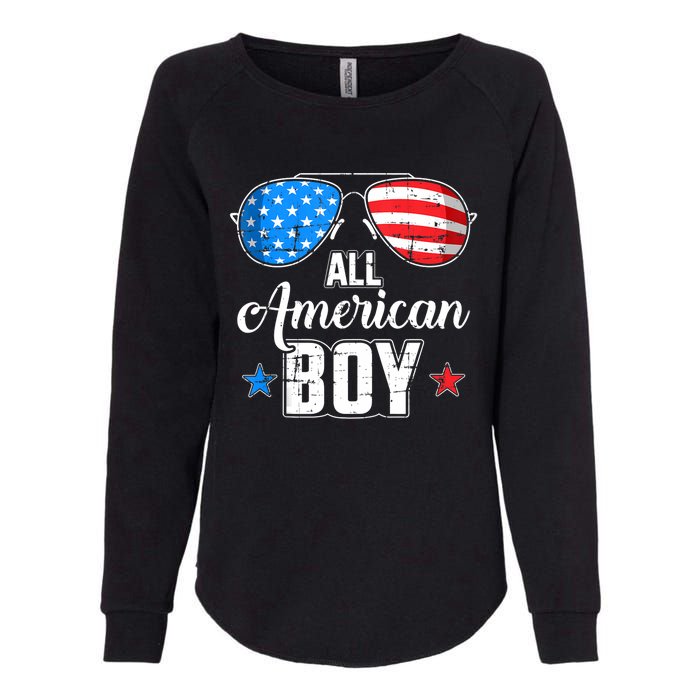 All American Boy Us Flag Sunglasses For Matching 4th Of July Womens California Wash Sweatshirt