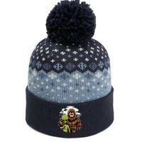 Alien And Bigfoot UFO Abduction Believer The Baniff Cuffed Pom Beanie