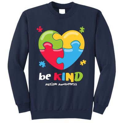 Autism Awareness - Be Kind Puzzle Heart Kindness Sweatshirt