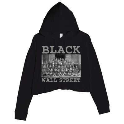 African American Business Black History Black Wall Street Gift Crop Fleece Hoodie