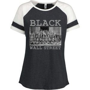 African American Business Black History Black Wall Street Gift Enza Ladies Jersey Colorblock Tee