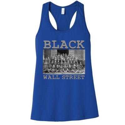 African American Business Black History Black Wall Street Gift Women's Racerback Tank