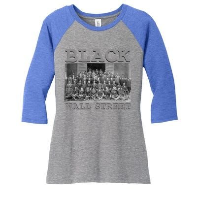 African American Business Black History Black Wall Street Gift Women's Tri-Blend 3/4-Sleeve Raglan Shirt