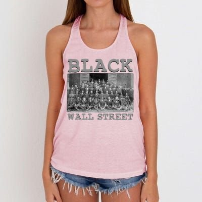 African American Business Black History Black Wall Street Gift Women's Knotted Racerback Tank