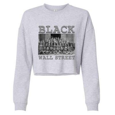 African American Business Black History Black Wall Street Gift Cropped Pullover Crew