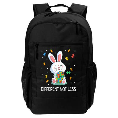  Autism Awareness Bunny Easter Eggs Piece Autistic Different V-Neck Backpack