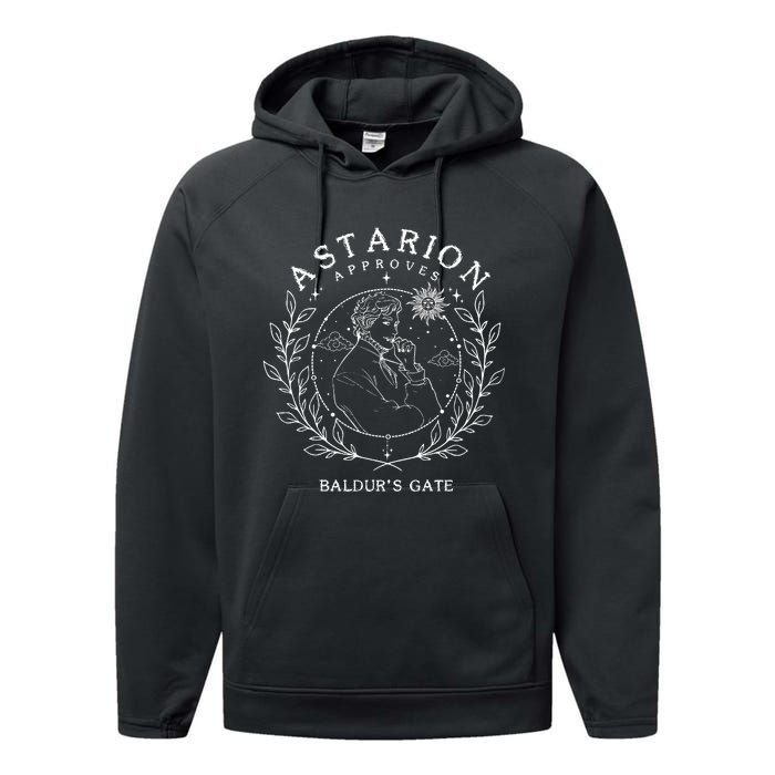 Astarion Appoves BaldurS Gate 3 Fan Game Performance Fleece Hoodie