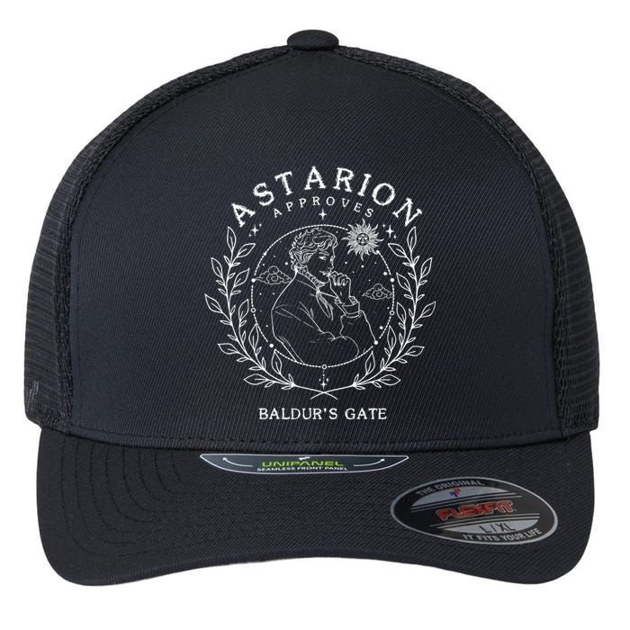 Astarion Appoves BaldurS Gate 3 Fan Game Flexfit Unipanel Trucker Cap