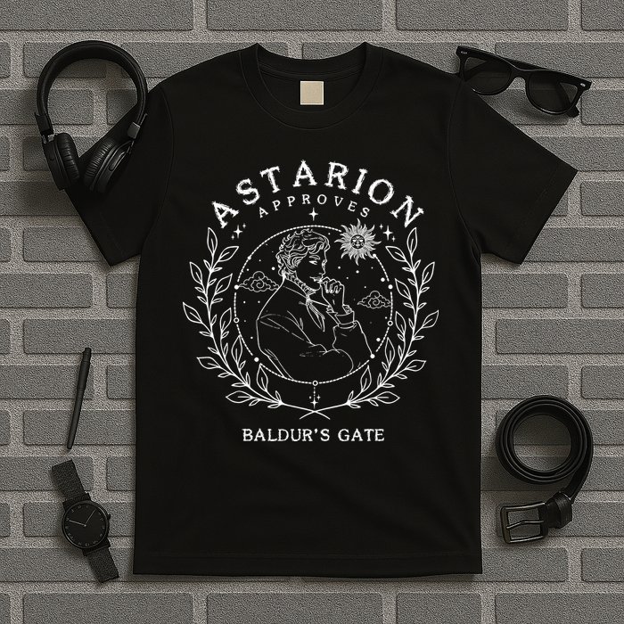 Astarion Appoves BaldurS Gate 3 Fan Game T-Shirt