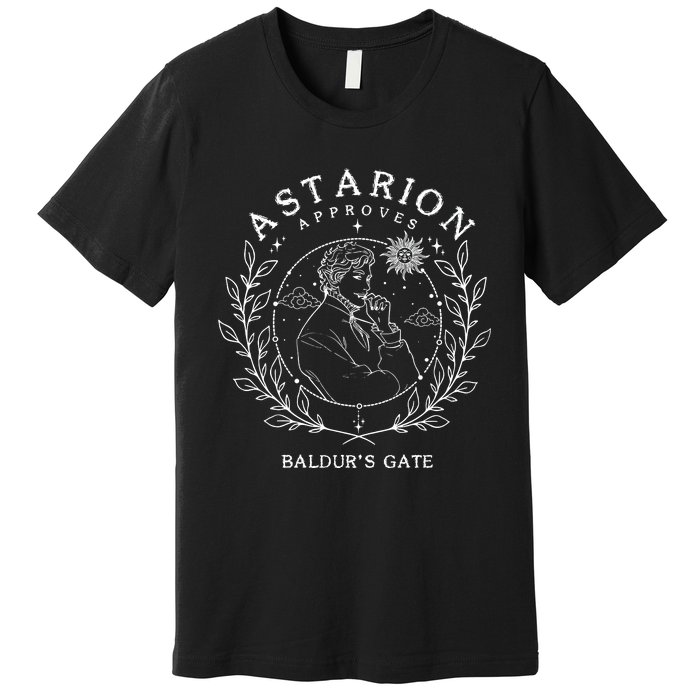 Astarion Appoves BaldurS Gate 3 Fan Game Premium T-Shirt