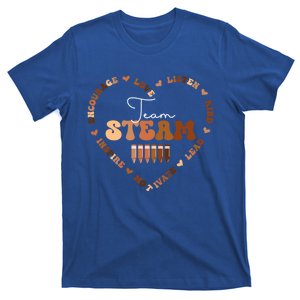 Afro African Black History Month Team Steam School Heart Funny Gift T-Shirt