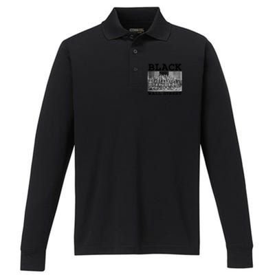 African American Business Black History Black Wall Street Gift Performance Long Sleeve Polo