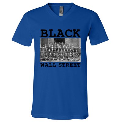 African American Business Black History Black Wall Street Gift V-Neck T-Shirt