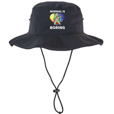 Autism Awareness Brontosaurus Dinosaur Dabbing Cute Meaningful Gift Legacy Cool Fit Booney Bucket Hat