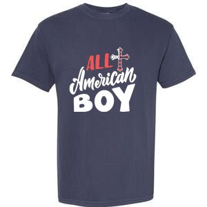 All American Boy | 4th Of July Family Outfits Garment-Dyed Heavyweight T-Shirt