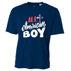 All American Boy | 4th Of July Family Outfits Cooling Performance Crew T-Shirt