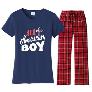 All American Boy | 4th Of July Family Outfits Women's Flannel Pajama Set