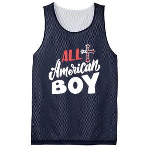 All American Boy | 4th Of July Family Outfits Mesh Reversible Basketball Jersey Tank