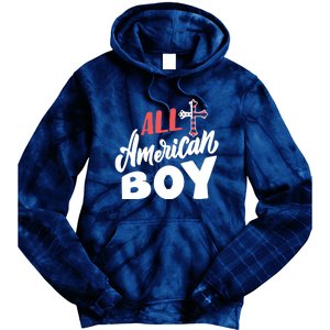 All American Boy | 4th Of July Family Outfits Tie Dye Hoodie