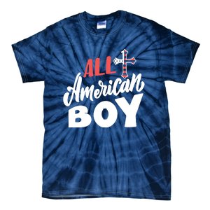 All American Boy | 4th Of July Family Outfits Tie-Dye T-Shirt