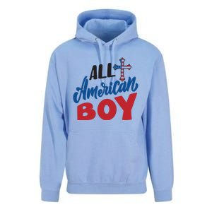 All American Boy | 4th Of July Family Outfits Unisex Surf Hoodie