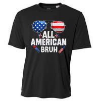 All American Bruh Fourth Of July American Teen Cooling Performance Crew T-Shirt