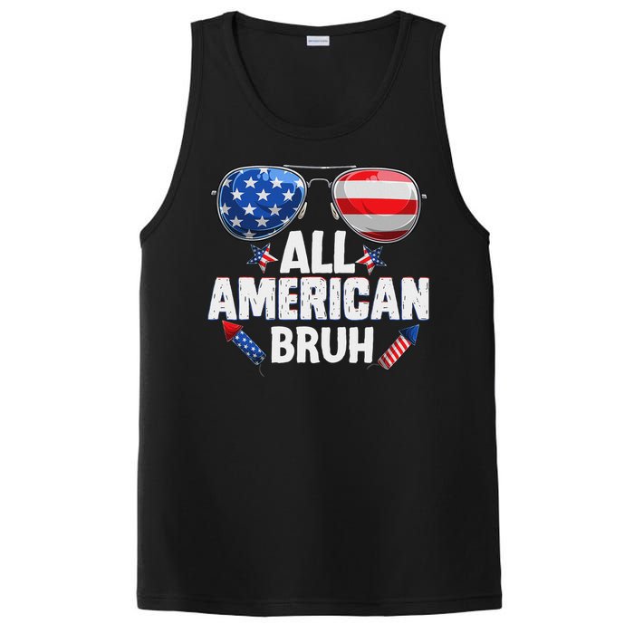 All American Bruh Fourth Of July American Teen PosiCharge Competitor Tank