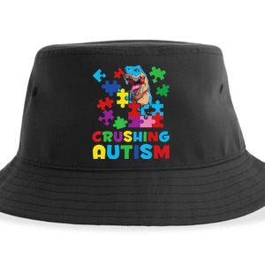 Autism Awareness Boys Crushing Autism Sustainable Bucket Hat