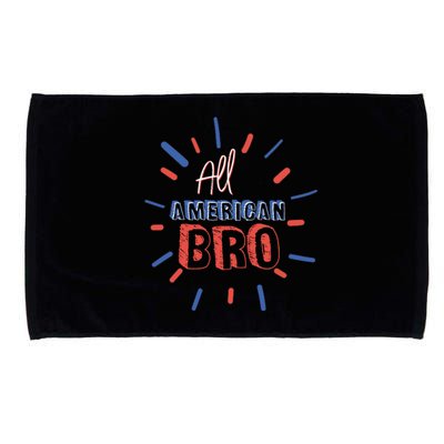 All American Bro Brother Matching Family 4th Of July Holiday Gift Microfiber Hand Towel