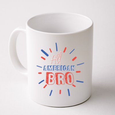 All American Bro Brother Matching Family 4th Of July Holiday Gift Coffee Mug