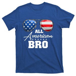 All American Bro Brother Usa Flag Sunglasses 4th Of July Gift T-Shirt