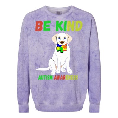 Autism Awareness Be Kind Gift Colorblast Crewneck Sweatshirt