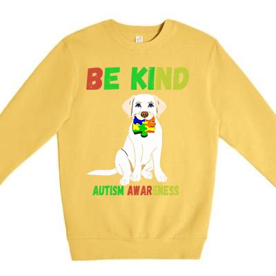 Autism Awareness Be Kind Gift Premium Crewneck Sweatshirt