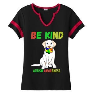 Autism Awareness Be Kind Gift Ladies Halftime Notch Neck Tee