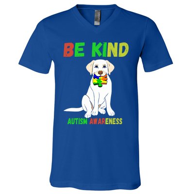 Autism Awareness Be Kind Gift V-Neck T-Shirt