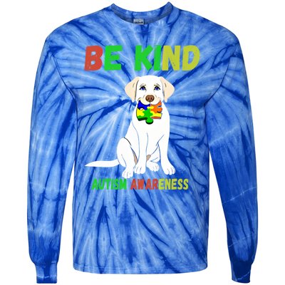 Autism Awareness Be Kind Gift Tie-Dye Long Sleeve Shirt