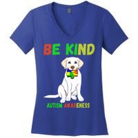 Autism Awareness Be Kind Gift Women's V-Neck T-Shirt