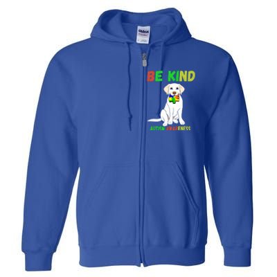 Autism Awareness Be Kind Gift Full Zip Hoodie