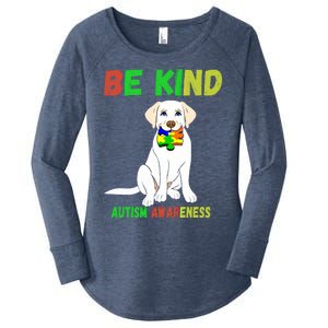 Autism Awareness Be Kind Gift Women's Perfect Tri Tunic Long Sleeve Shirt