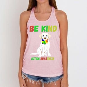 Autism Awareness Be Kind Gift Women's Knotted Racerback Tank